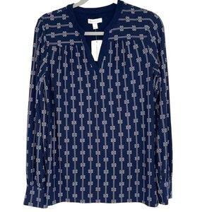 CHARTER CLUB BLUE & WHITE SOFT LIGHTWEIGHT TOP SMALL